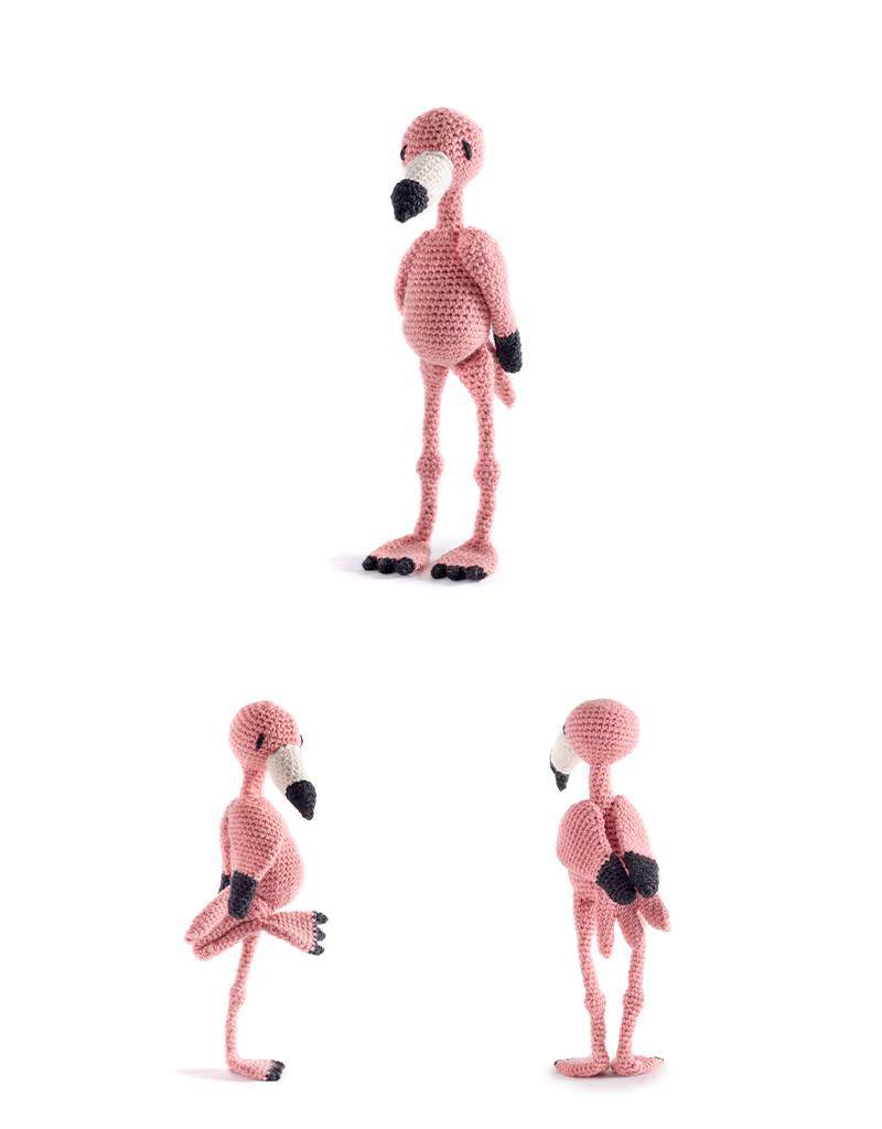 toft ed's animal sophia the flamingo amigurumi crochet